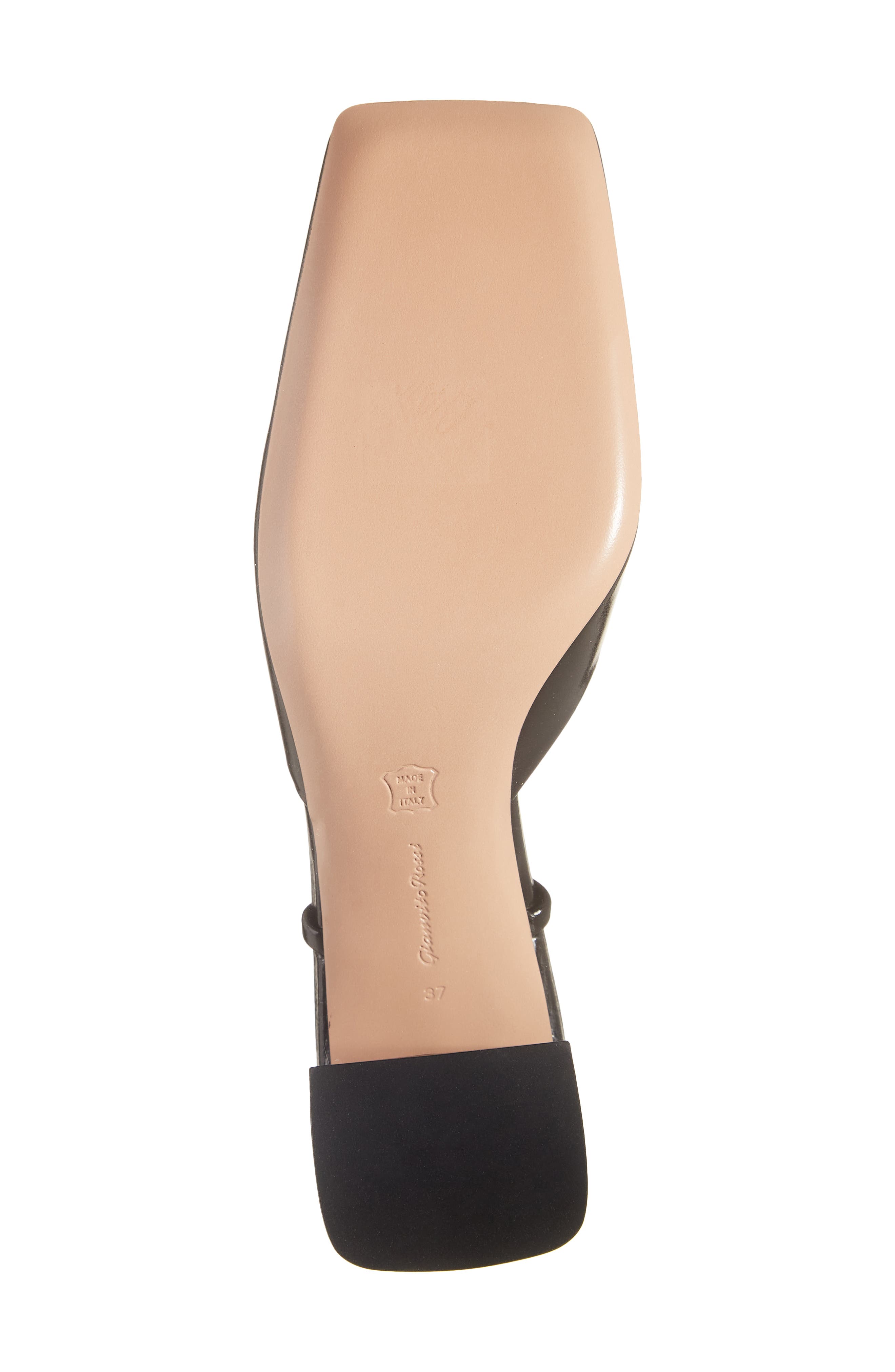 Gianvito Rossi Block Heel Slingback Pump, Alternate, color, Black