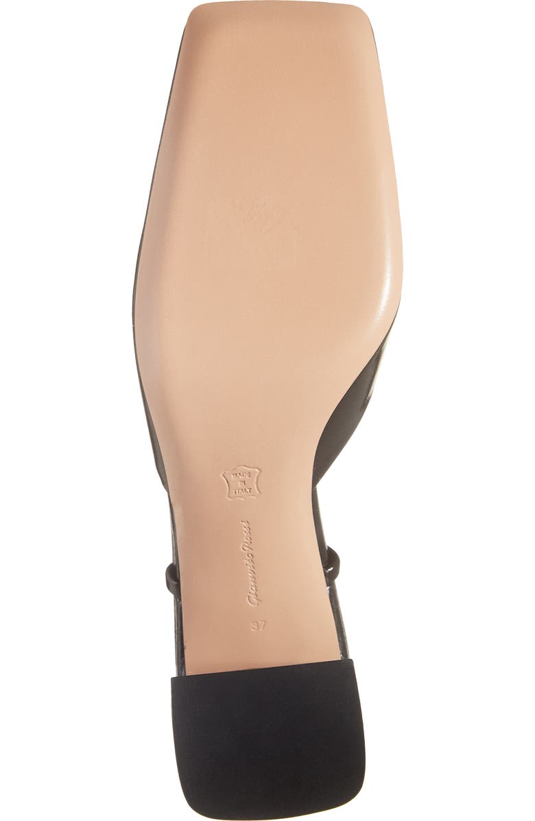 Gianvito Rossi Block Heel Slingback Pump, Alternate, color, Black