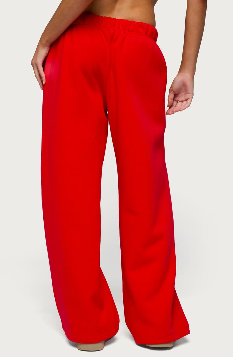 EDIKTED Basic Girl Wide Leg Sweatpants, Alternate, color,