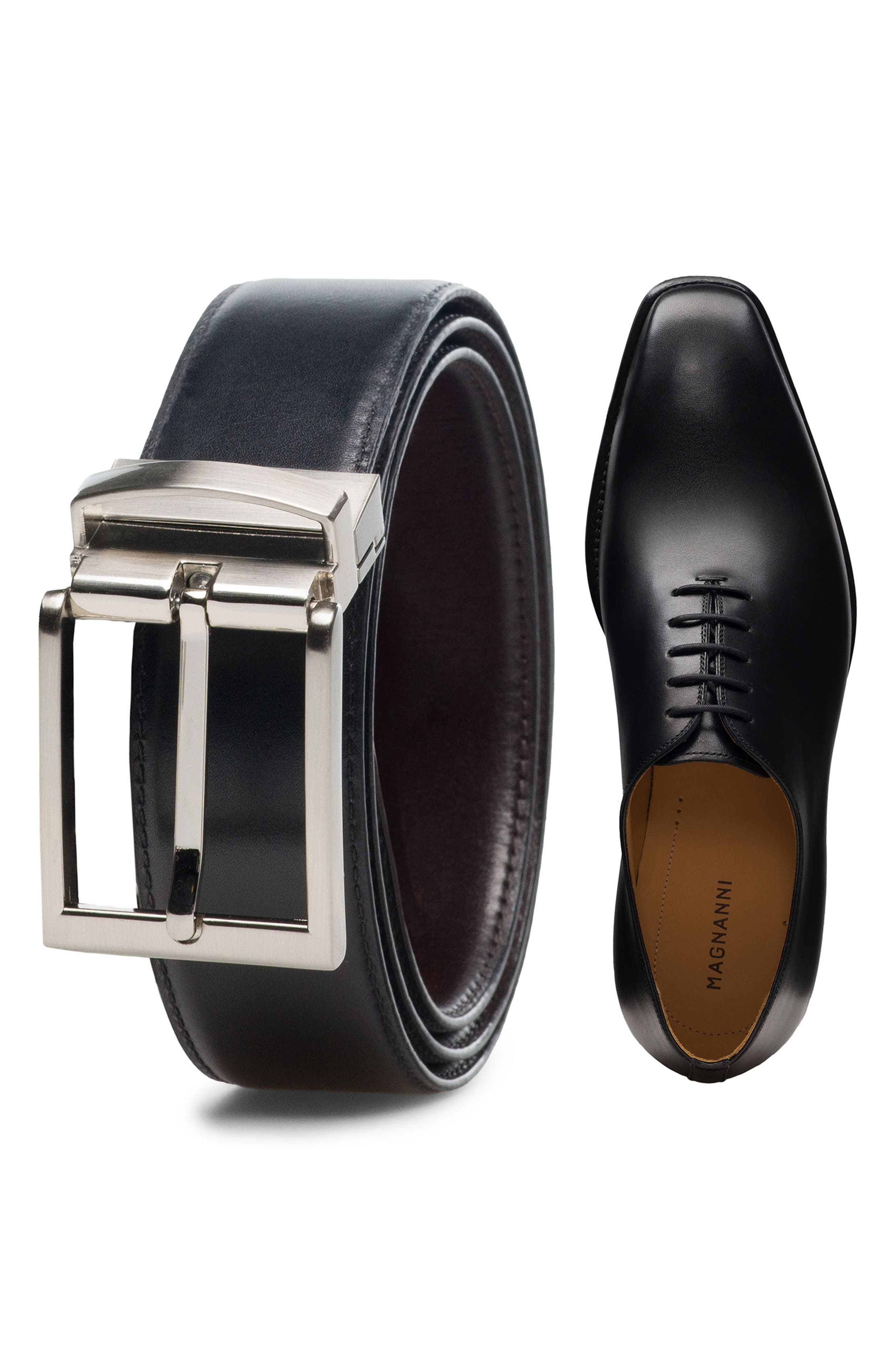 Magnanni Crucero Wholecut Oxford, Alternate, color, Black