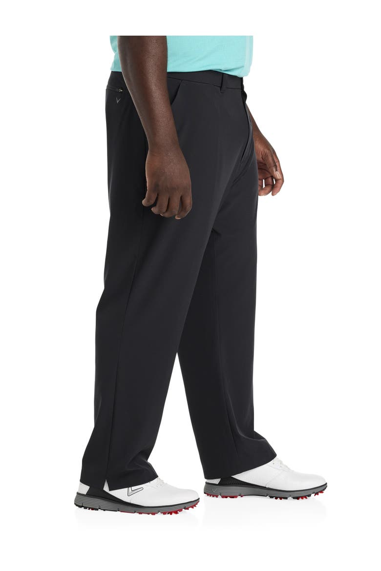 Big & Tall Flat-Front Golf Pants, Alternate, color, CAVIAR
