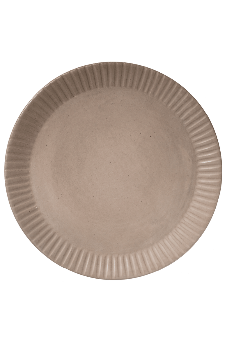 Une Vie Nomade Earth Lines Dinner Plate - Set of 4, Alternate, color, Brown
