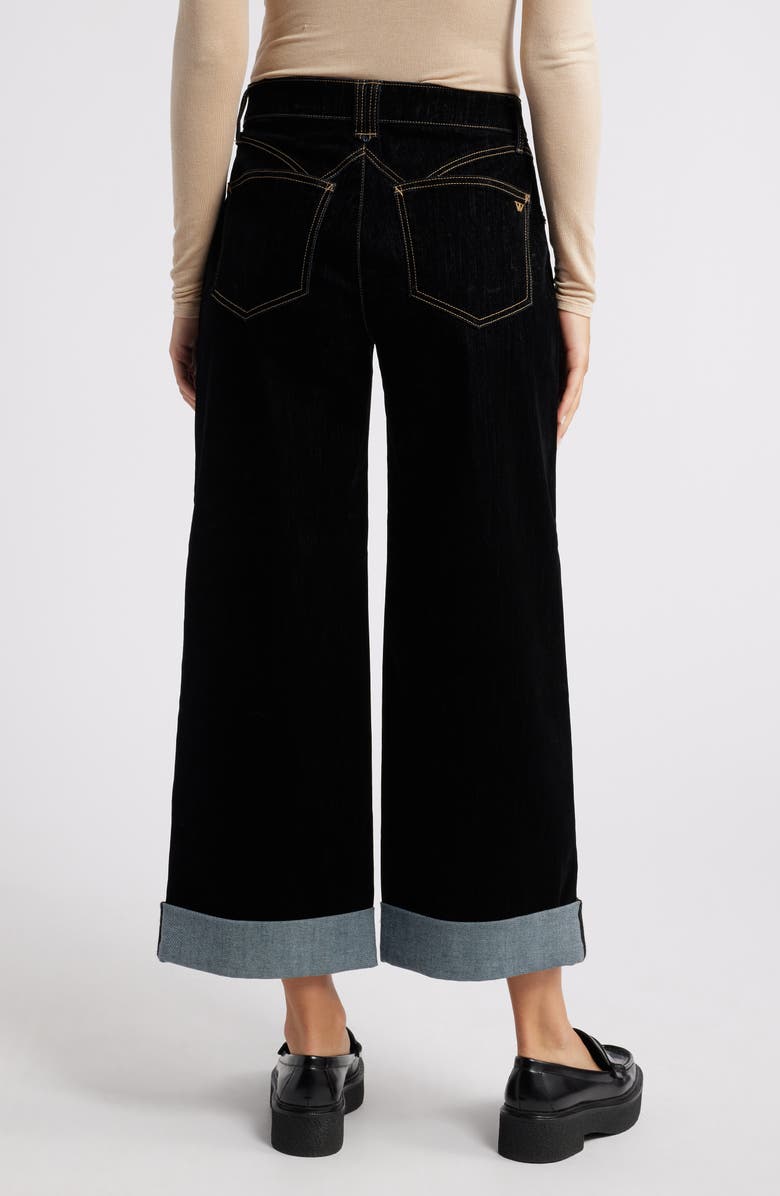 Wit & Wisdom Wyatt Ankle Wide Leg Jeans, Alternate, color, Black