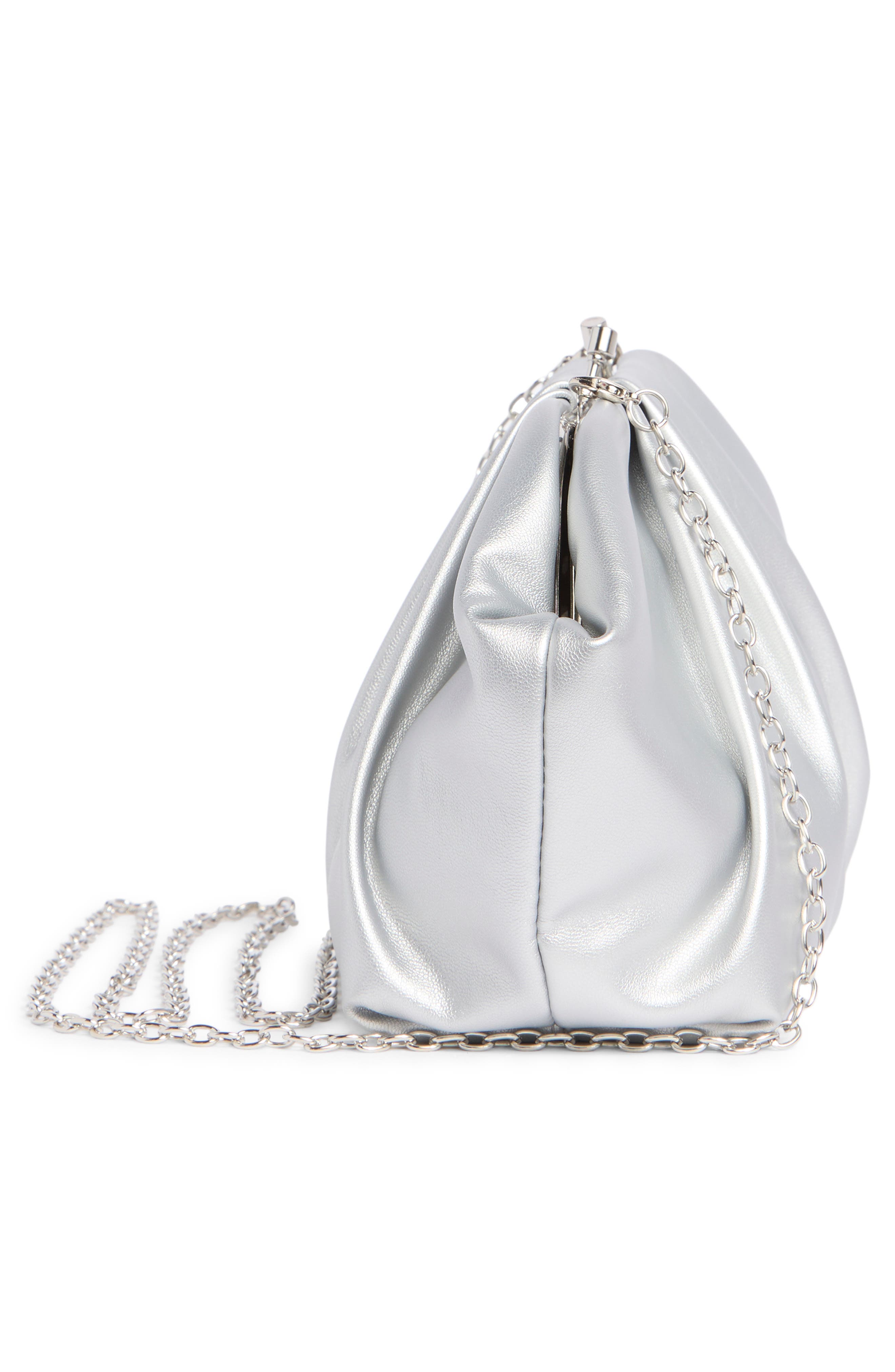 Pleated Frame Clutch, Alternate, color, STONE
