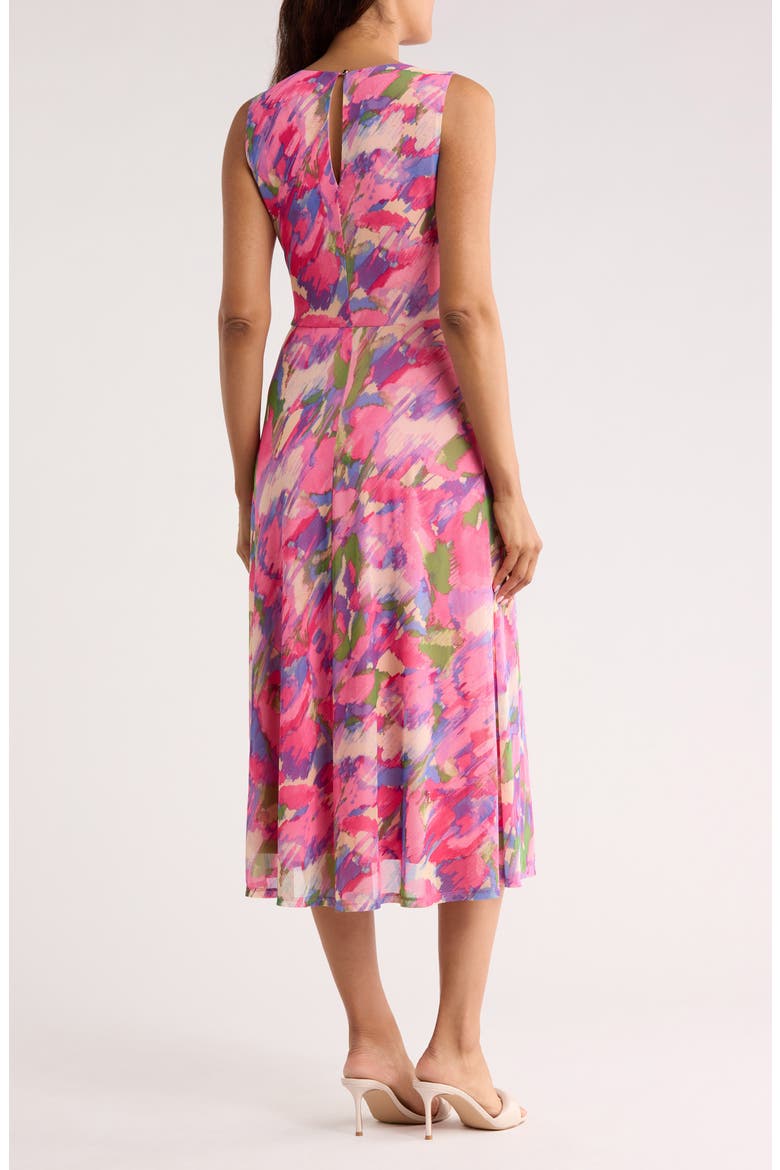 vince twist front pleated midi dress Diagonal Pleated Twist-Waist Dress in Dresses