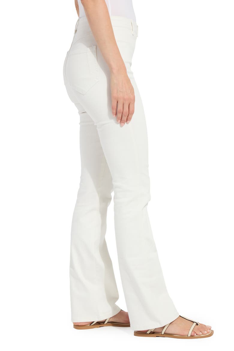 Estelle Pull-On High Waist Flare Jeans, Alternate, color, ECRU WHITE