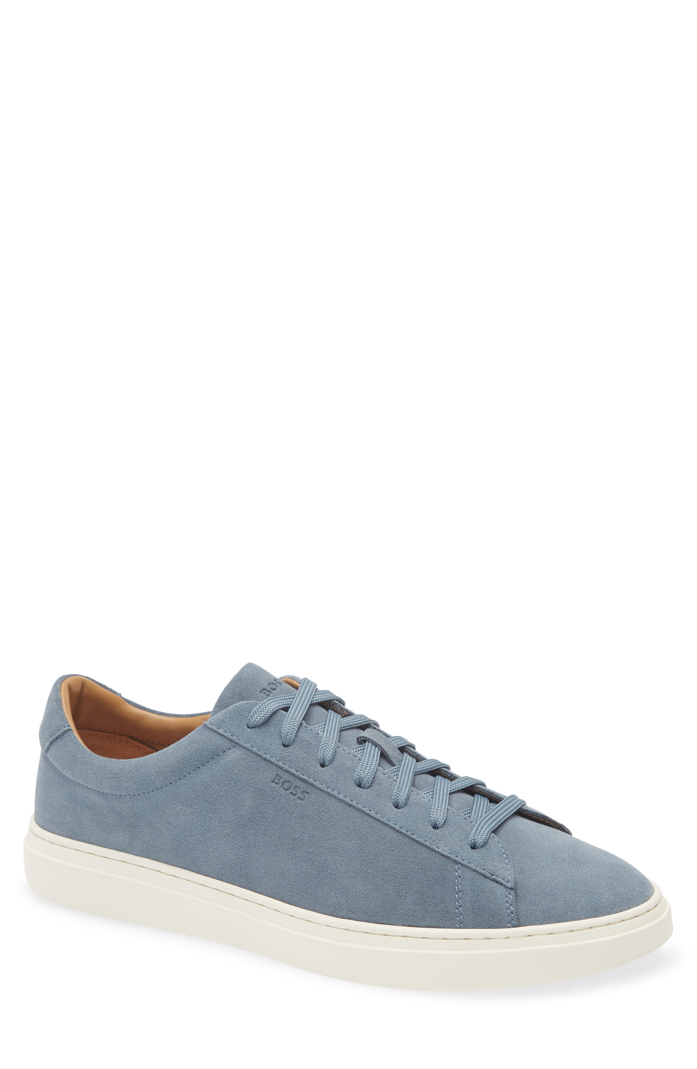 BOSS Kieran Tenn Low Top Sneaker, Main, color, Open Blue
