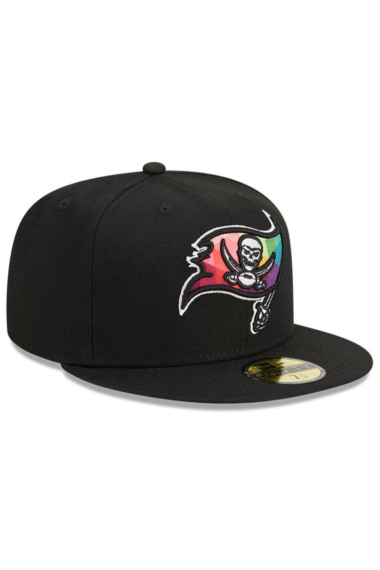 Men's New Era  Black Tampa Bay Buccaneers 2023 NFL Crucial Catch 59FIFTY Fitted Hat, Alternate, color, Black
