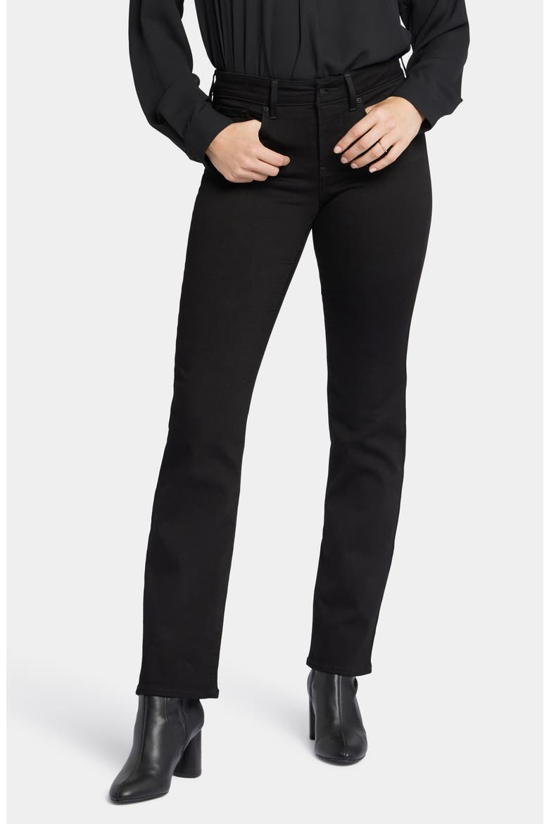Marilyn Straight Leg Jeans, Main, color, BLACK