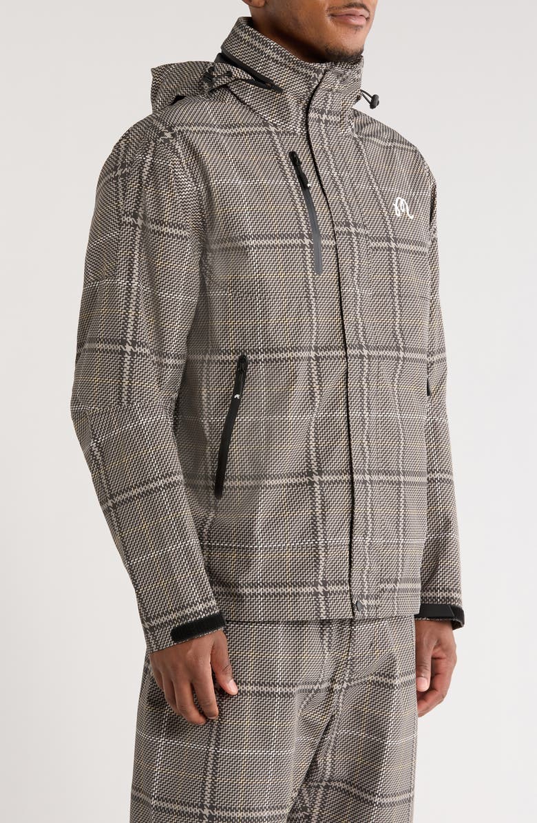 Malbon Golf Jackson Plaid Rain Jacket, Alternate, color, Multi