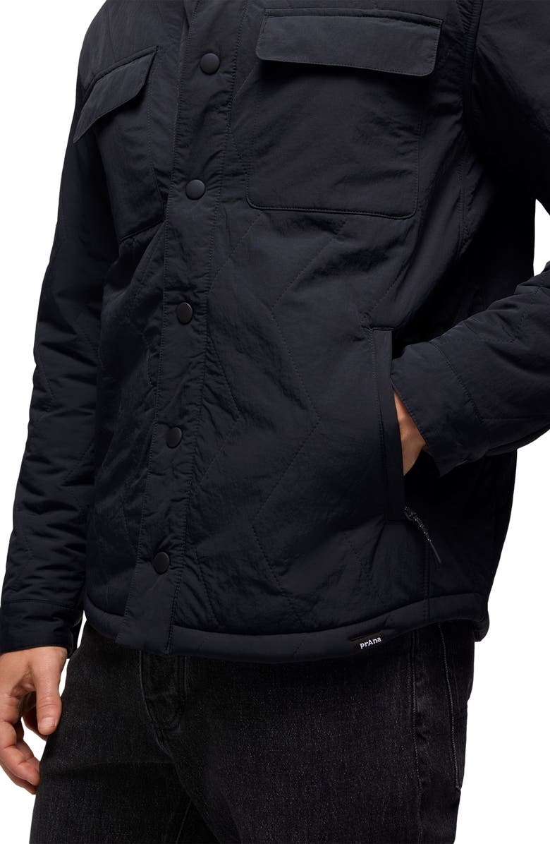 prAna Encinitas Quilted Jacket, Alternate, color, Black