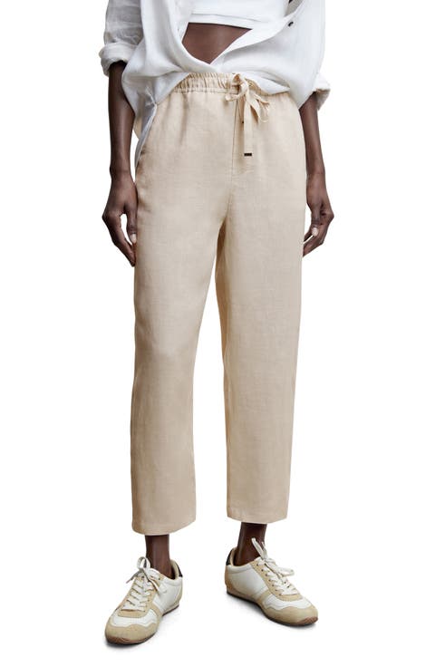 Drawstring Linen Pants (Regular & Plus Size)
