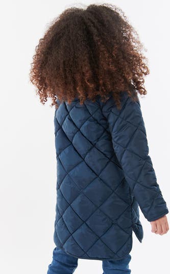 Kids' Sandyford Quilted Jacket with Faux Fur Lined Hood
