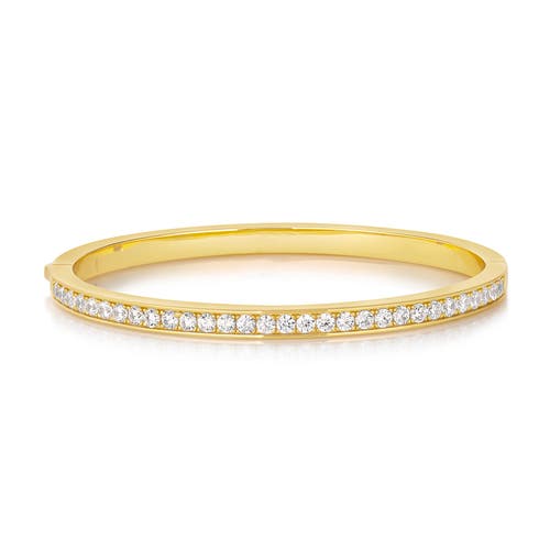 Anna Zuckerman Seraphina Diamond Crystalline Bangle Bracelet In Yellow Gold