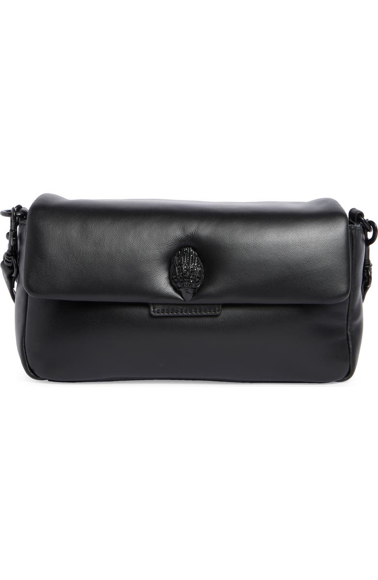 Kurt Geiger London Oxford Leather Shoulder Bag, Main, color, Black