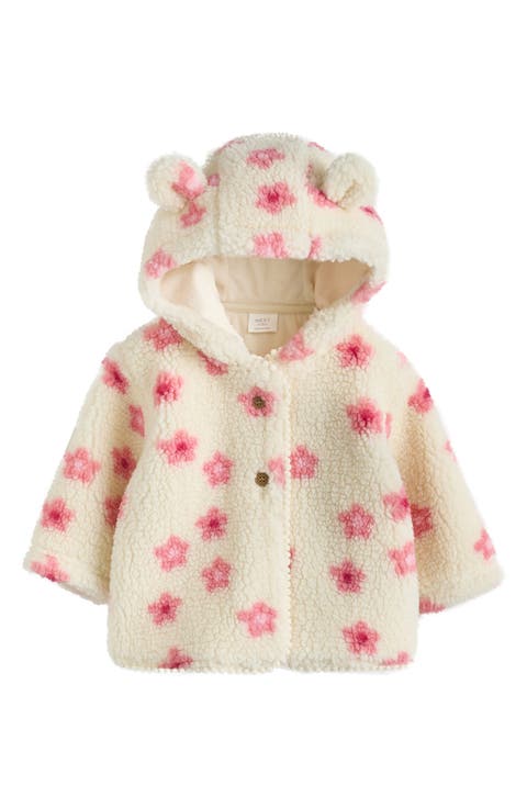 High-Pile Fleece Hooded Jacket