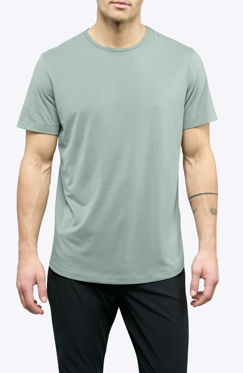 AO Curve Hem Cotton Blend T-Shirt