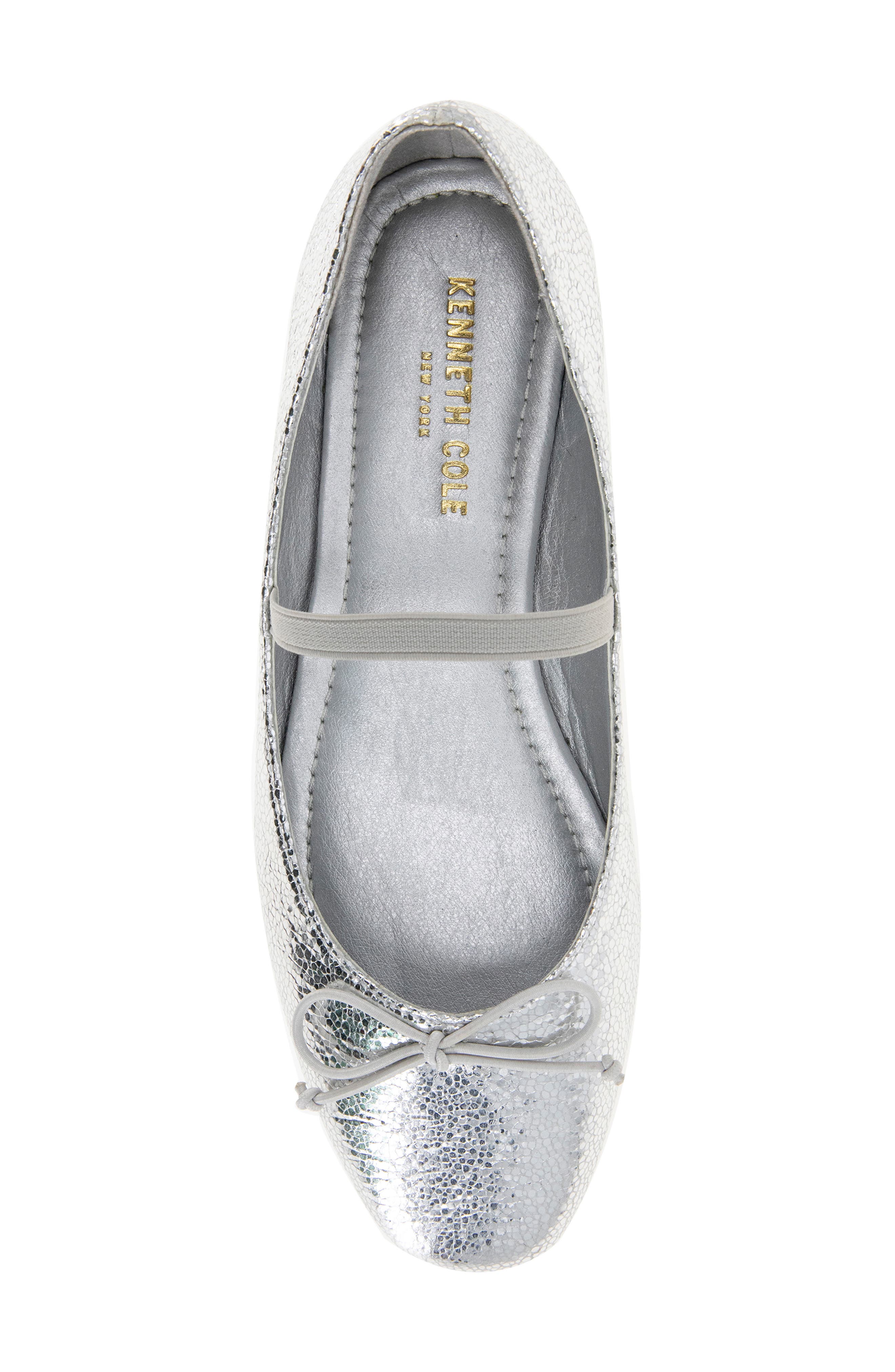 Kenneth Cole New York Myra Ballet Flat, Alternate, color, Silver Metallic