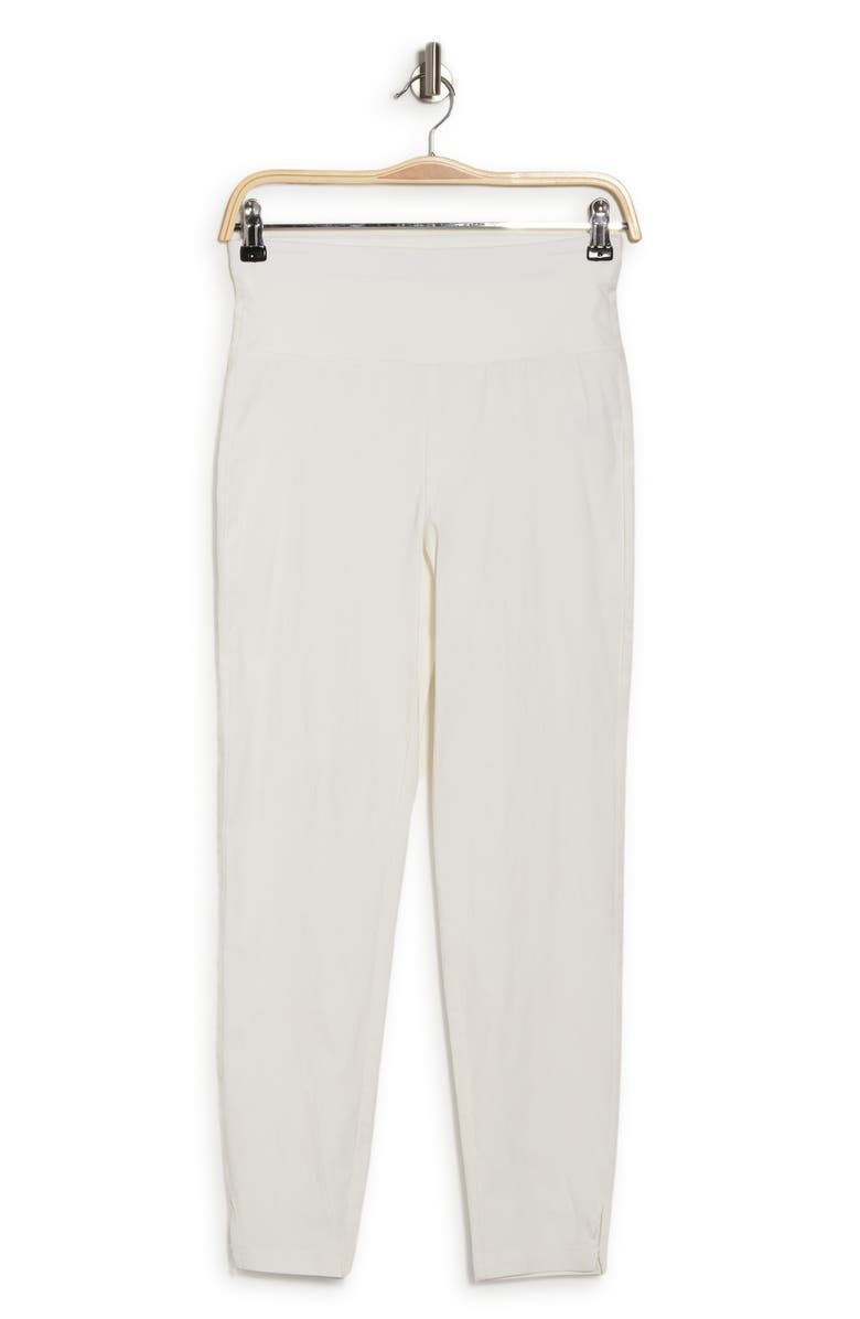 PATRIZIA LUCA High Waist Capri Crop Leggings, Alternate, color, White