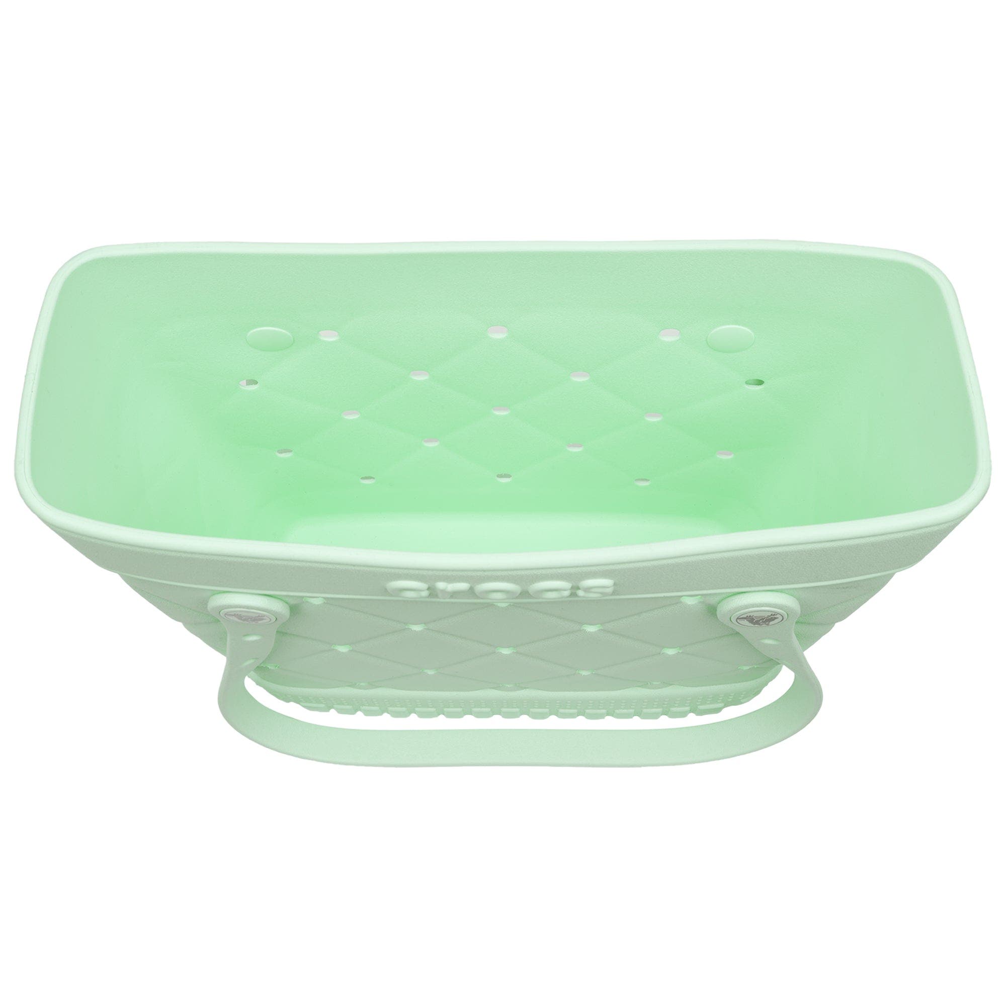 CROCS Medium Quilted Tote, Alternate, color, Serene Green