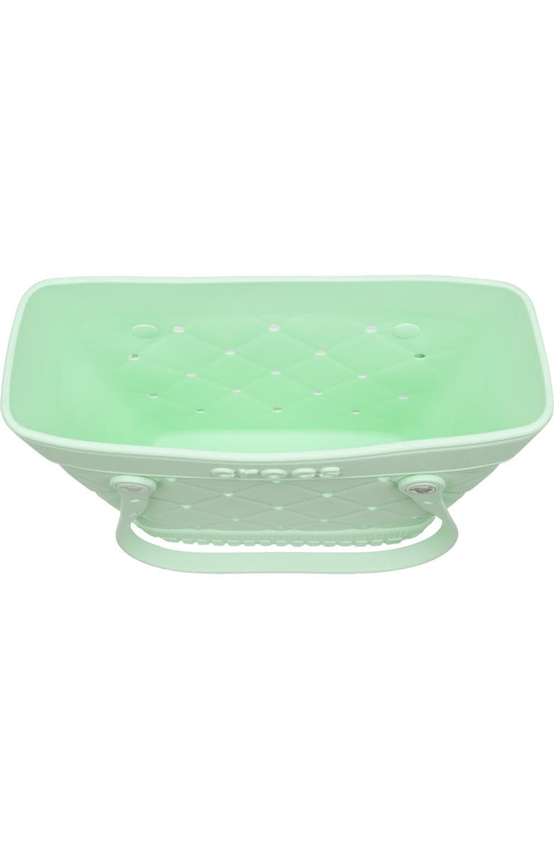 CROCS Medium Quilted Tote, Alternate, color, Serene Green