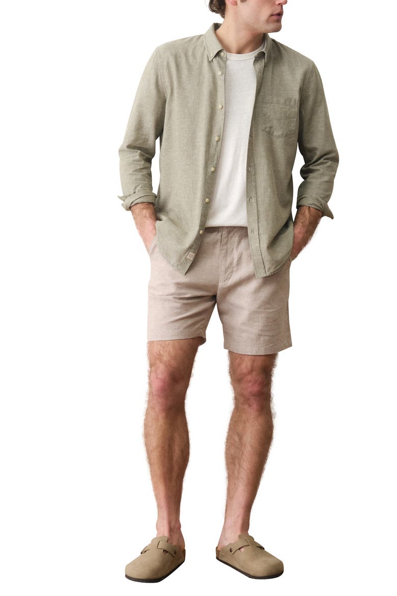 Better-than-Linen Hemp Blend Button-Down Shirt, Alternate, color, OLIVE