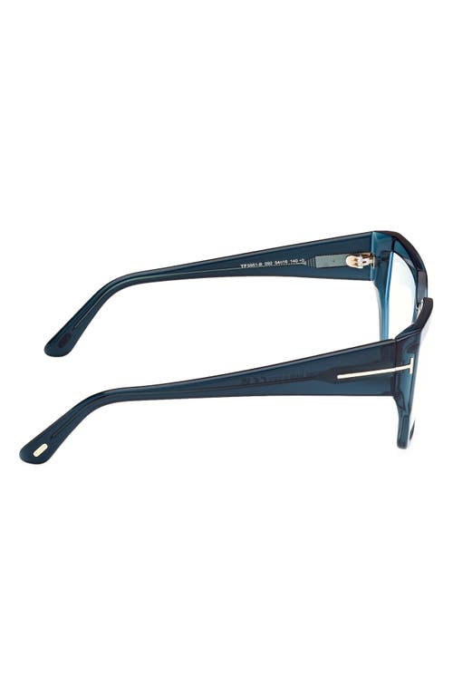 Tom Ford 54mm Square Blue Light Blocking Optical Glasses In Multi