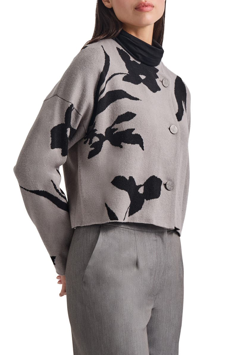 Misook Crop Knit Jacket, Alternate, color, 