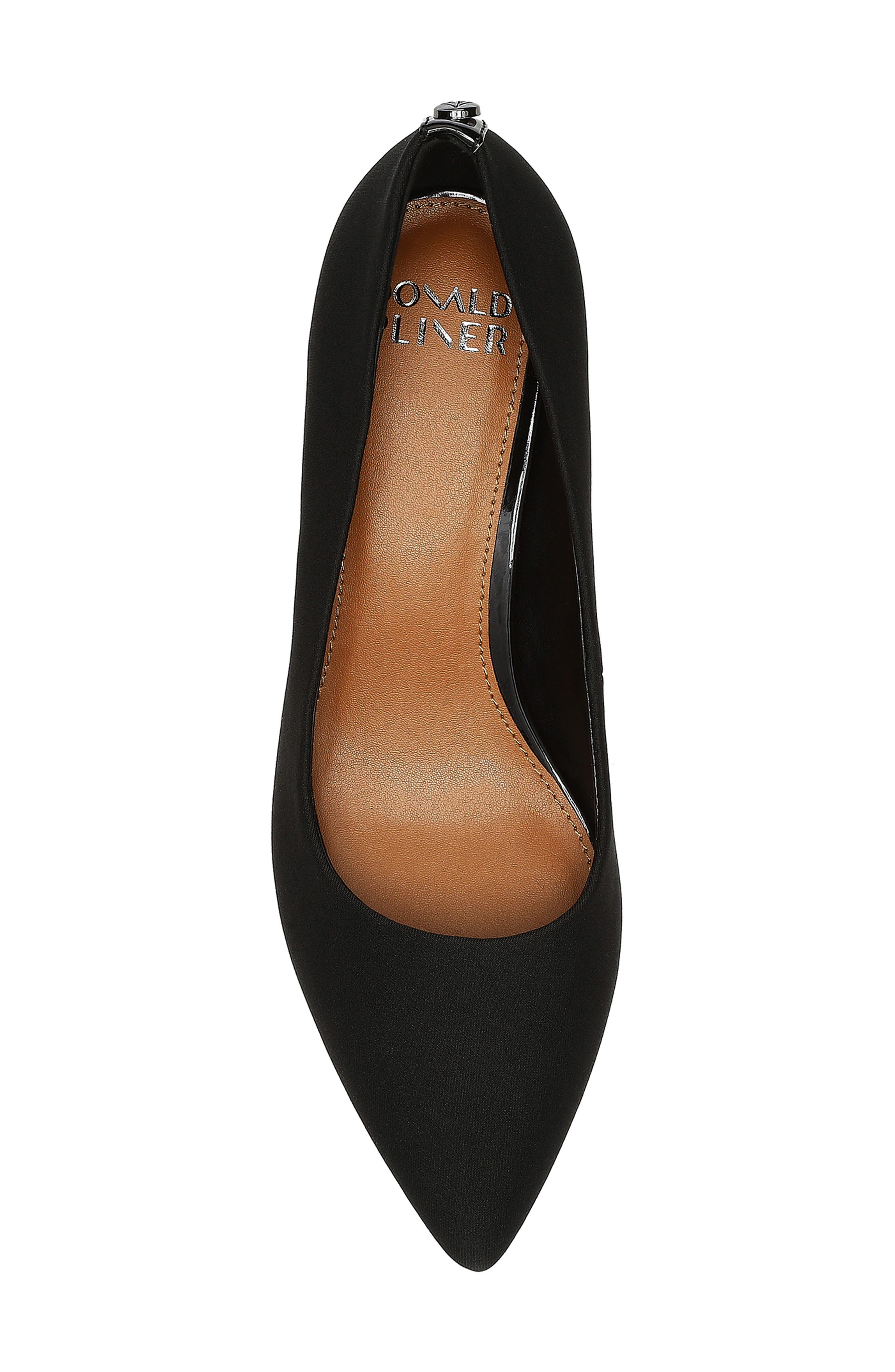 Donald Pliner Stephanid Pointed Toe Block Heel Pump, Alternate, color, Black