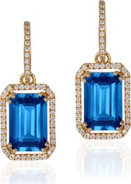GOSHWARA Gossip Emerald Cut Drop Earrings