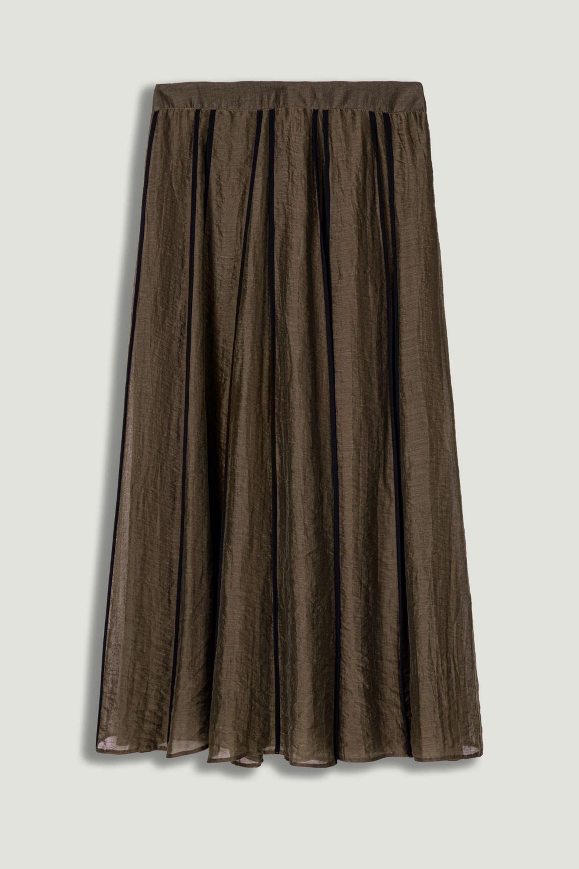 Sheer Pleated Midi Skirt (Women) | Nordstrom