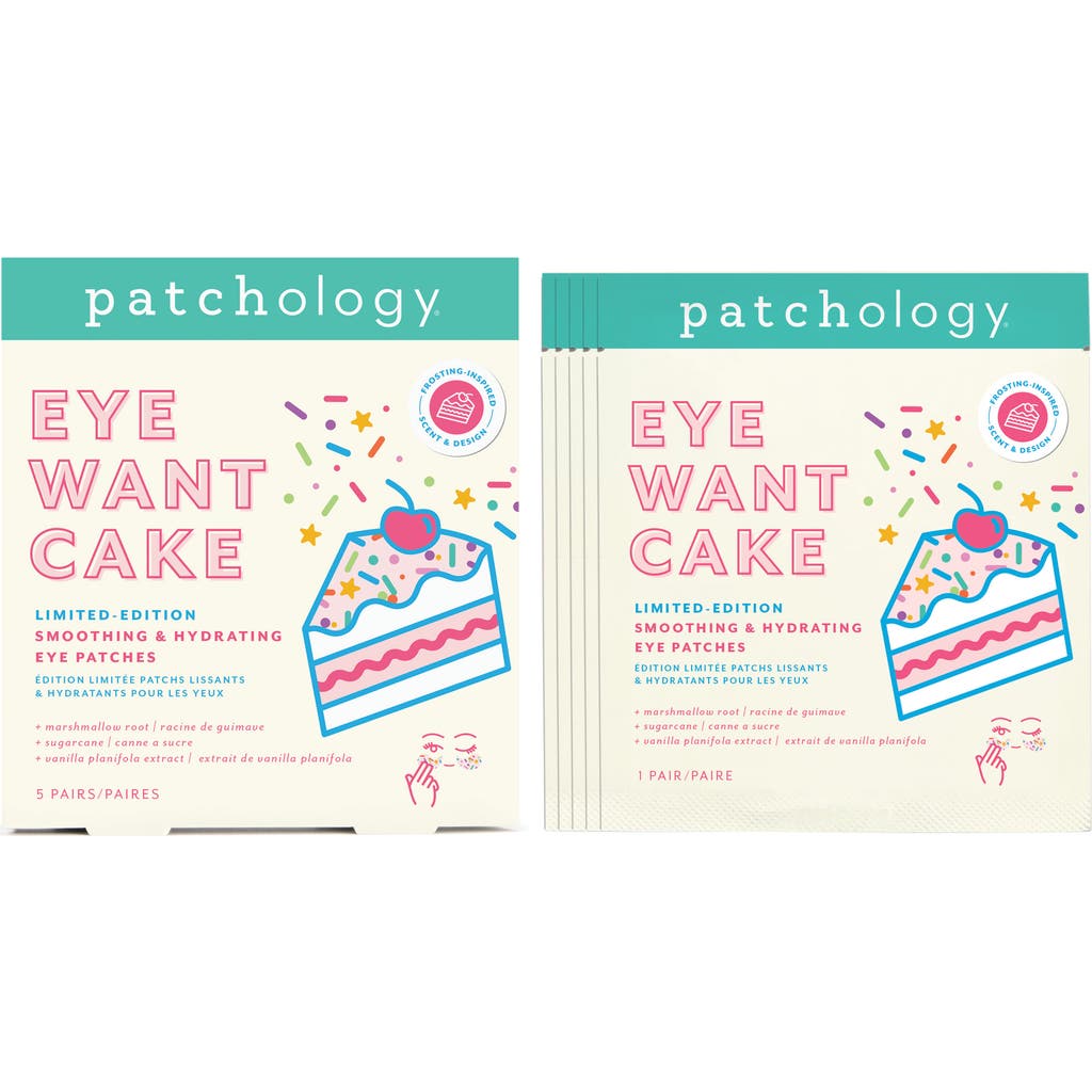 Patchology Eye Want Cake Smoothing & Hydrating 5-pack Eye Patches In No Color