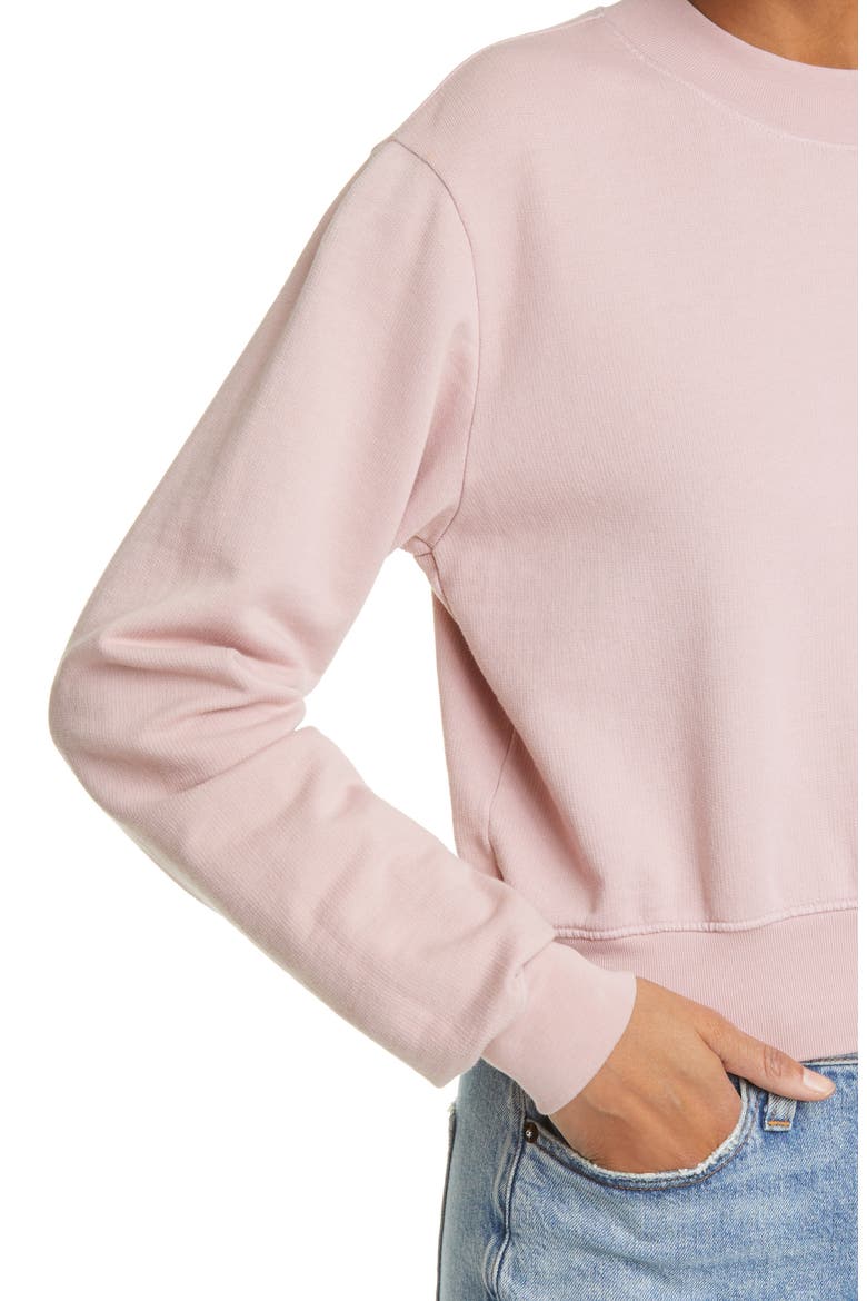Milan Tie Dye Crop Sweatshirt, Alternate, color, ROSE