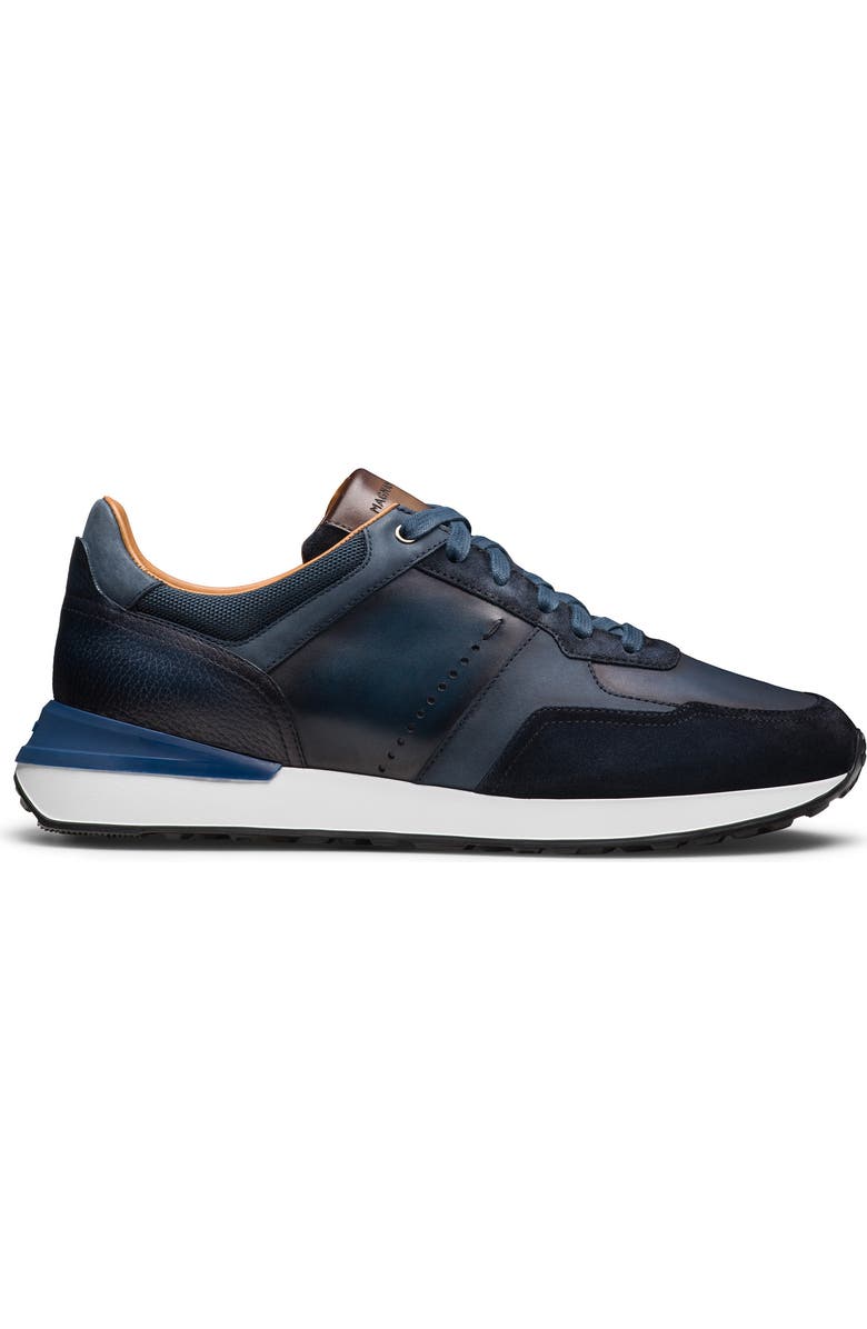 Magnanni Savi Low Top Sneaker, Alternate, color, Navy
