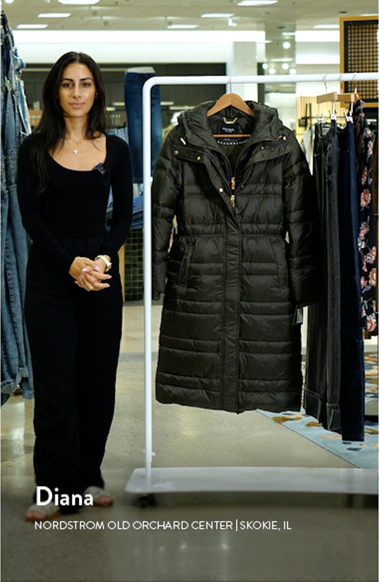 quilted coat with bib, sales video thumbnail