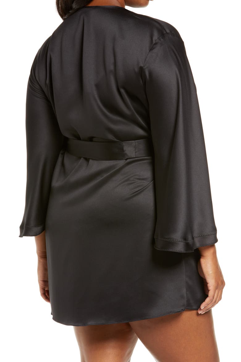 Heavenly Satin Wrap, Alternate, color, BLACK