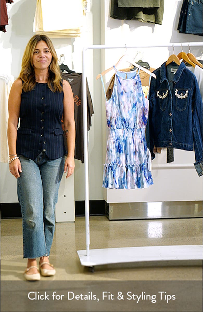 Kaylee Print Fit & Flare Minidress, sales video thumbnail