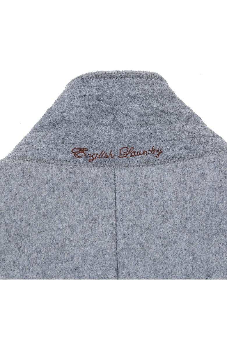 English Laundry Wool Blend 3-Button Three-Quarter Length Top Coat, Alternate, color, Lt Gray