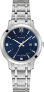 BULOVA Diamond Embellished Quartz Bracelet Watch, 32mm