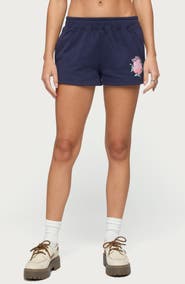 EDIKTED Beach Bloom Sweat Shorts