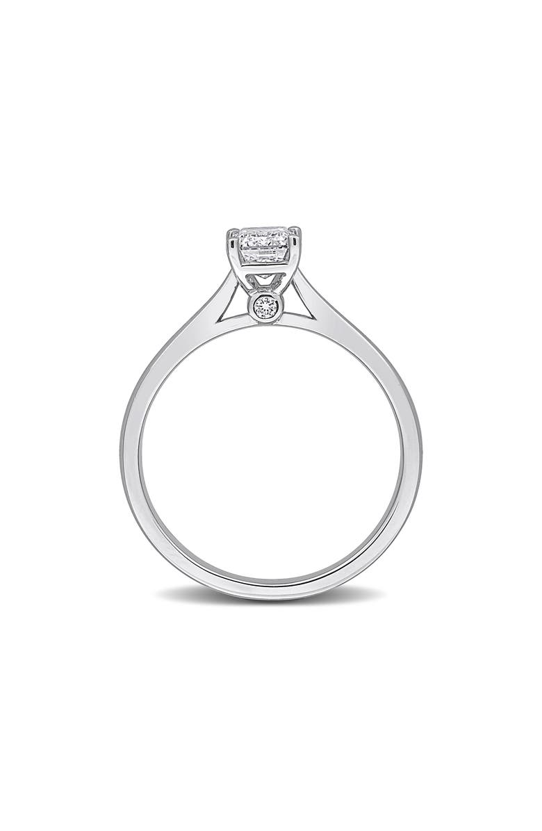 Created Forever Emerald Cut Lab-Grown Diamond Solitaire Ring - 1.03ct., Alternate, color, Silver