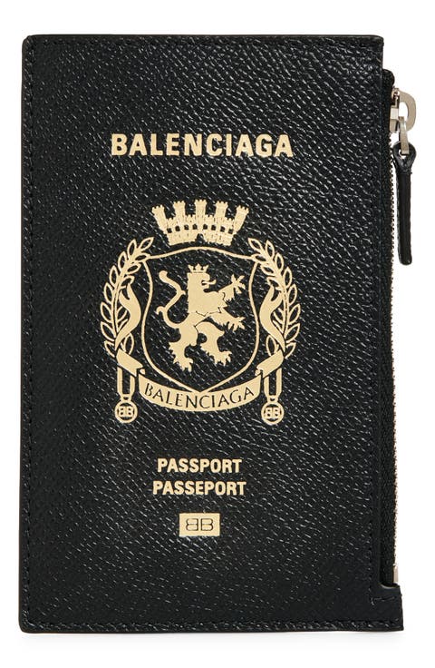Long Leather Passport Case
