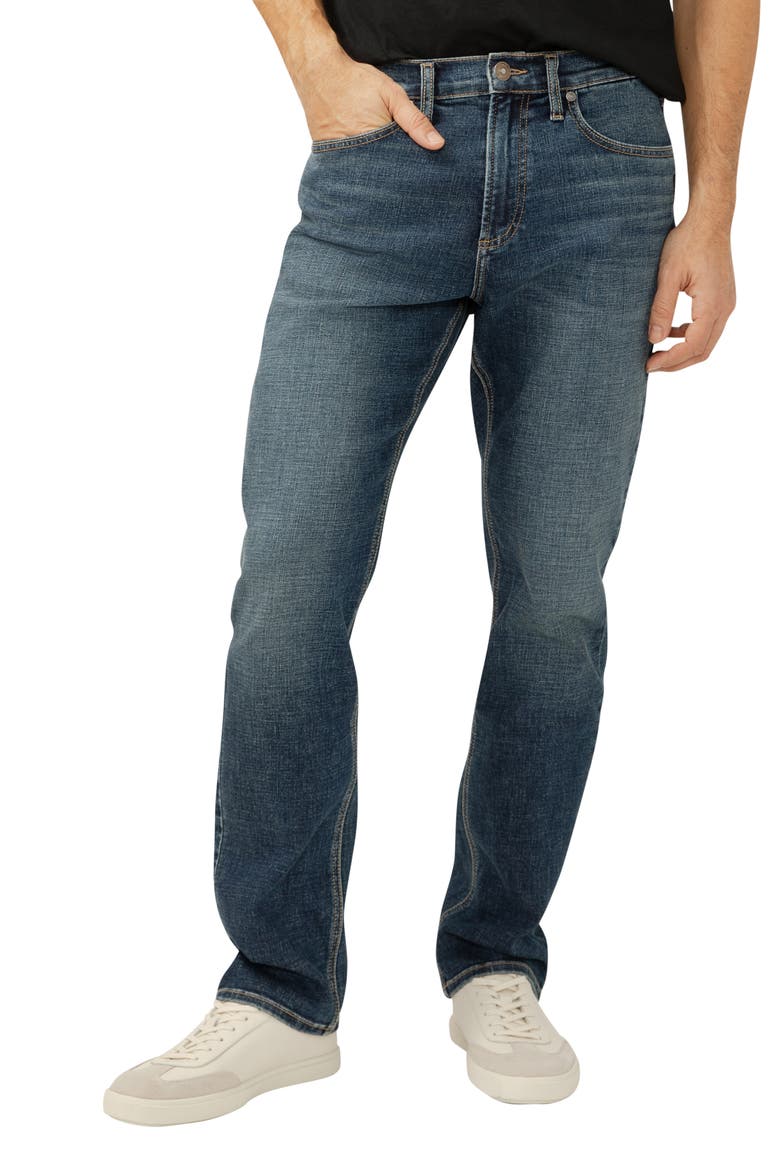 Machray Athletic Fit Straight Leg Jeans, Main, color, SHADOW
