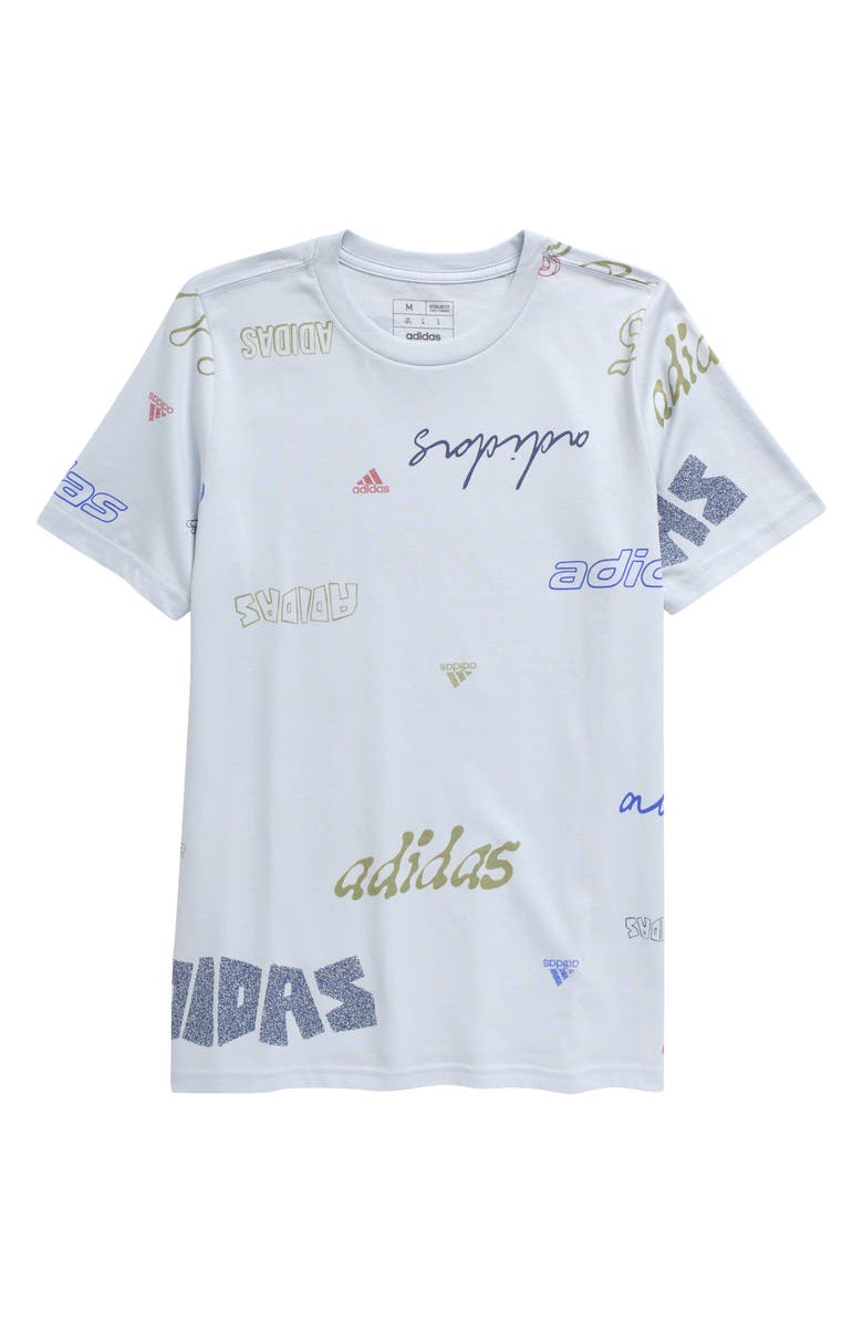 adidas Kids' Lineage Love Cotton Graphic T-Shirt, Main, color, 