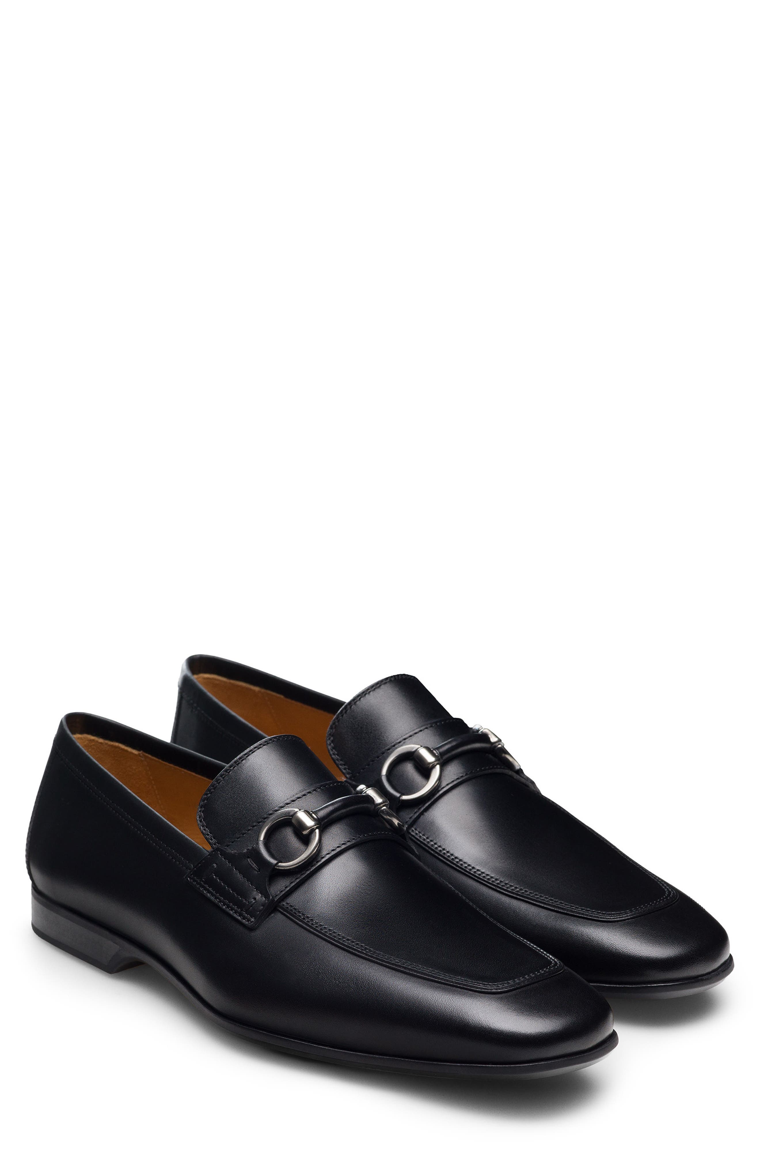 Magnanni Rafa V Water Resistant Loafer, Main, color, Black