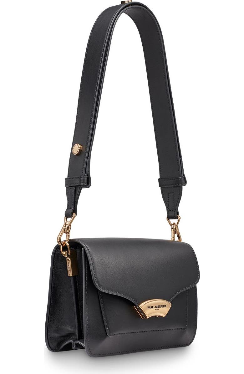 KARL LAGERFELD PARIS Madelyn Crossbody, Alternate, color, Black/Gold