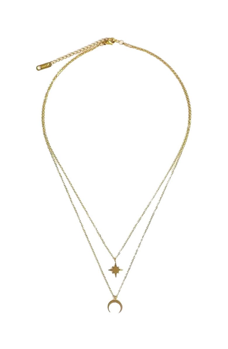 DLORIA Moon and Star Layered Necklace, Alternate, color, 