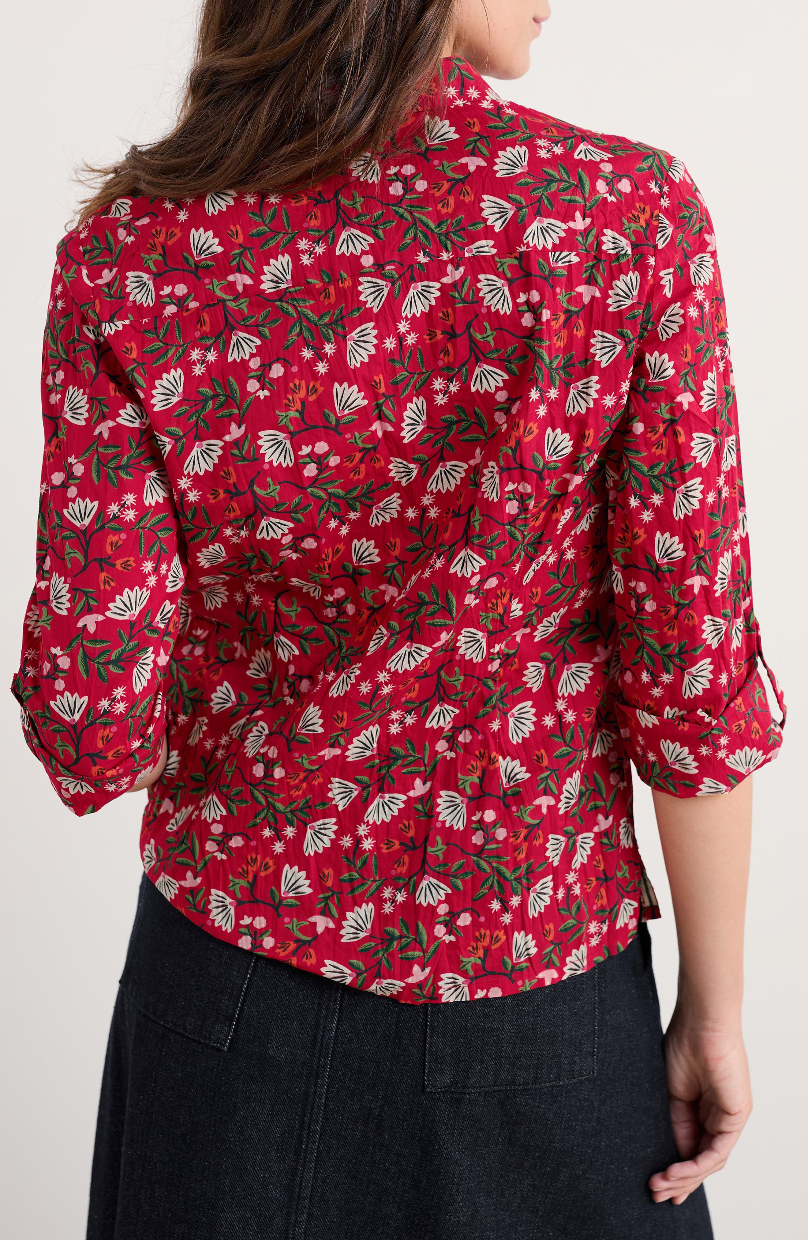 Larissa Printed Organic Cotton Button-Up Shirt - image 4