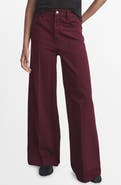 MANGO Elise High Waist Wide Leg Jeans