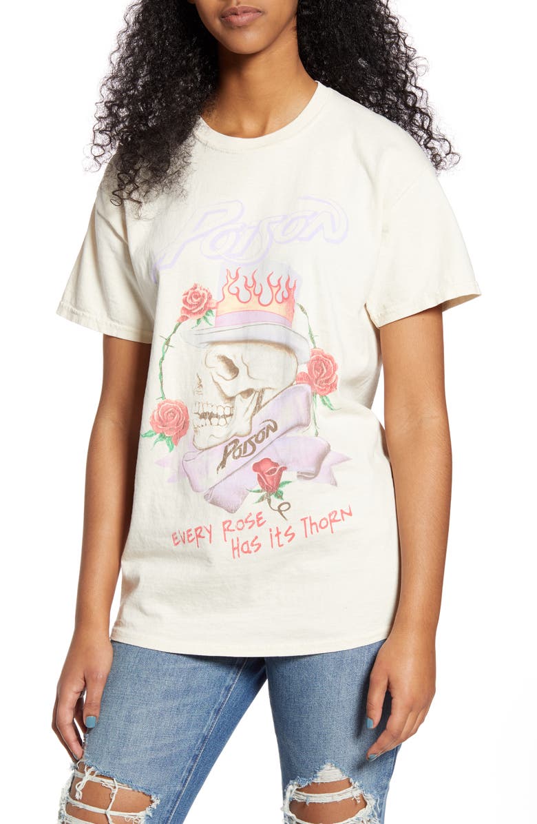 Vinyl Icons Poison Skull Graphic Tee, Main, color, 